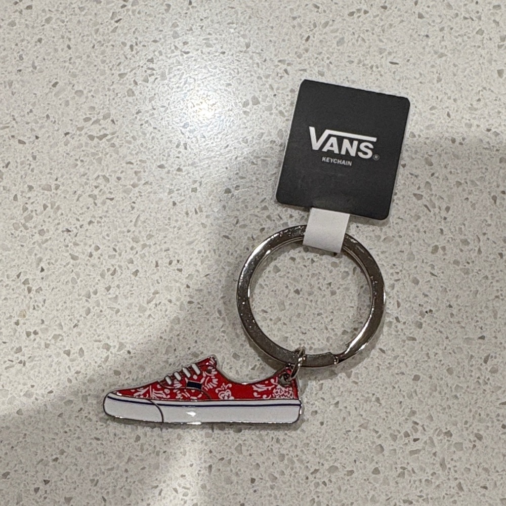 Vans Red Sneaker Keychain